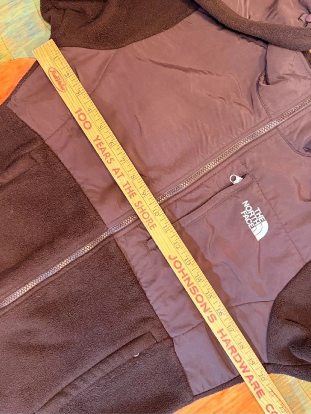 The North Face Womens Brown Fleece Polartec Denali Zip Up Jacket Size Small Full